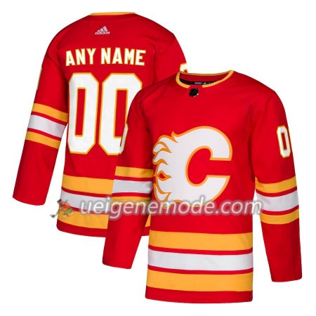 Herren Eishockey Calgary Flames Trikot Custom Adidas Alternate 2018-19 Authentic